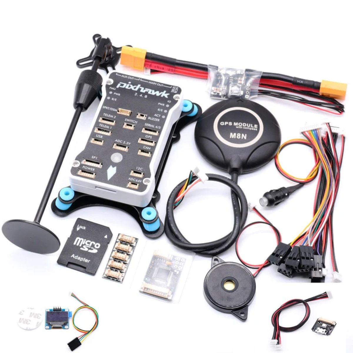 Контроллер полёта Pixhawk PX4 PIX 2.4.8 32-бит с 4G SD, PPM, I2C, автопилот для квадрокоптера Контроллер полёта Pixhawk PX4 PIX 2.4.8 32-бит с 4G SD, PPM, I2C, автопилот для квадрокоптера