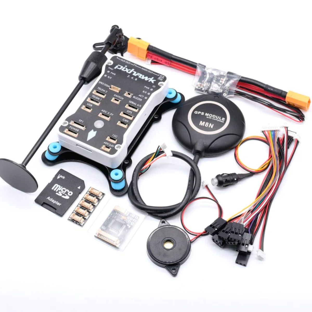 Контроллер полёта Pixhawk PX4 PIX 2.4.8 32-бит с 4G SD, PPM, I2C, автопилот для квадрокоптера Контроллер полёта Pixhawk PX4 PIX 2.4.8 32-бит с 4G SD, PPM, I2C, автопилот для квадрокоптера