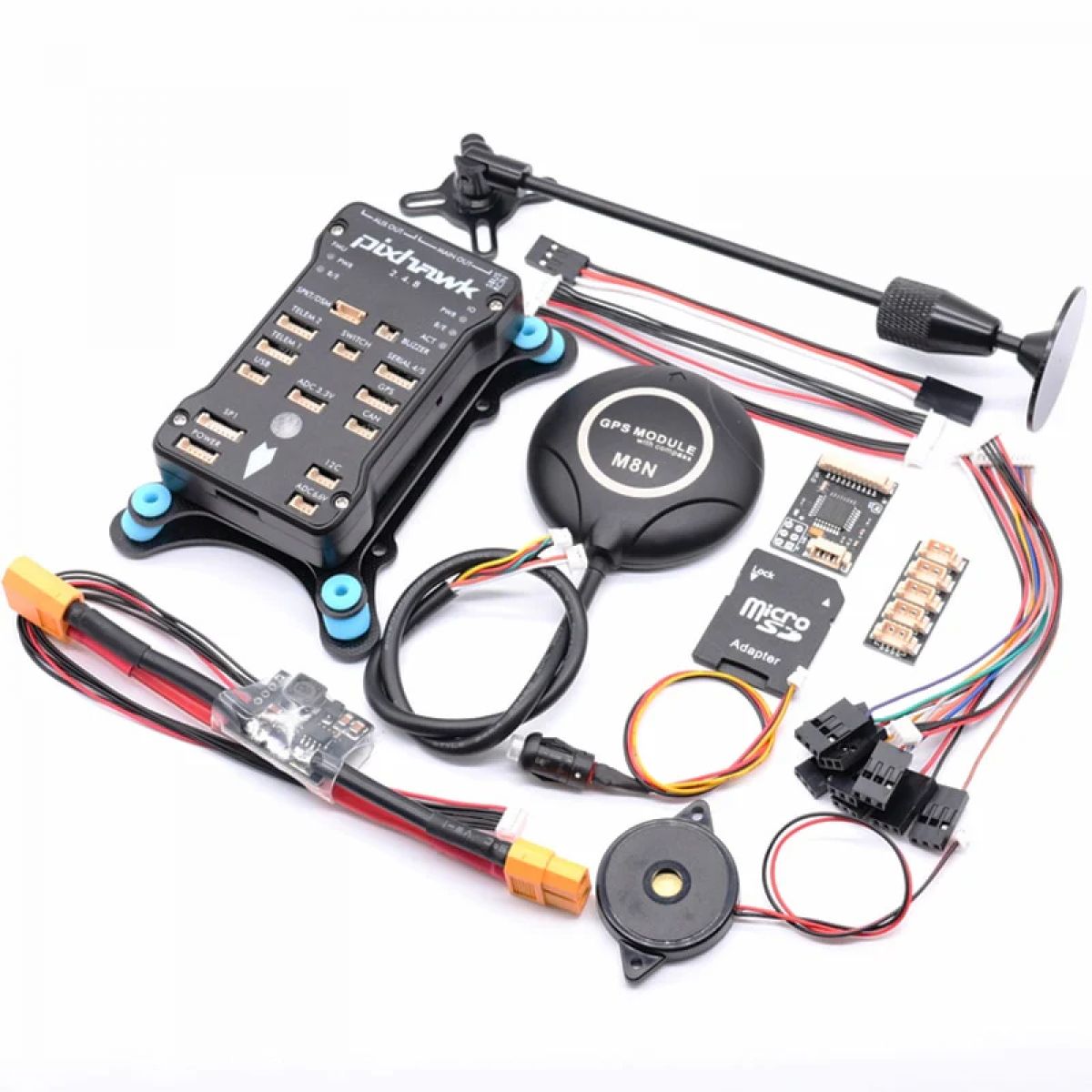 Контроллер полёта Pixhawk PX4 PIX 2.4.8 32-бит с 4G SD, PPM, I2C, автопилот для квадрокоптера Контроллер полёта Pixhawk PX4 PIX 2.4.8 32-бит с 4G SD, PPM, I2C, автопилот для квадрокоптера