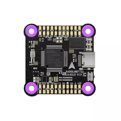 Контроллер полёта Radiolink F722 – 32-bit STM32F722RET6, 128MB Blackbox, 5 UART, HD/аналог VTX