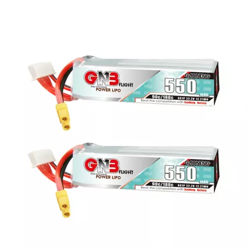 GNB LiPo аккумулятор 2S 3S 4S 6S 7.4V-22.2V 550mAh 90C для квадрокоптера FPV дрона вертолёта