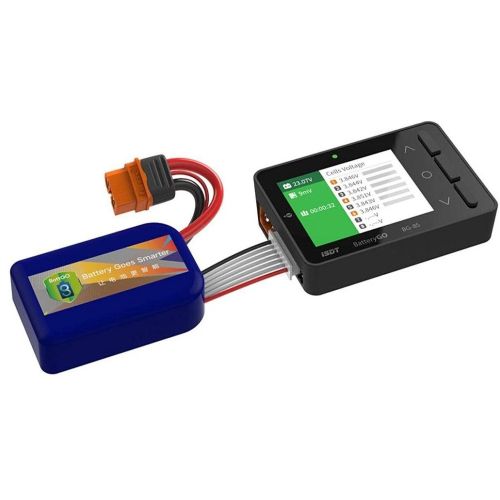 ISDT BG-8S — интеллектуальный тестер аккумуляторов с цветным дисплеем, балансиром и зарядкой для дронов