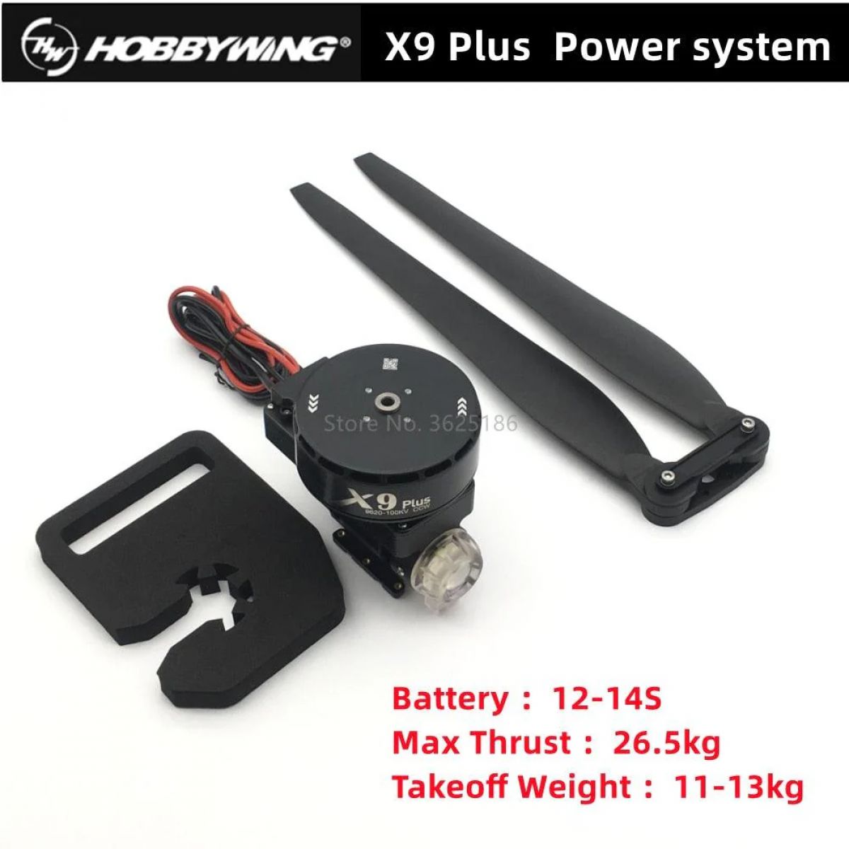 Hobbywing X9 Plus Power System: мотор 9260, пропеллер 36190 для дрона ...