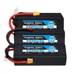 Yowoo Lipo аккумулятор Graphene 6500mAh 2S 3S 4S 7.4V 11.1V 14.8V XT60 XT90 EC5, кейс, 65C, RC