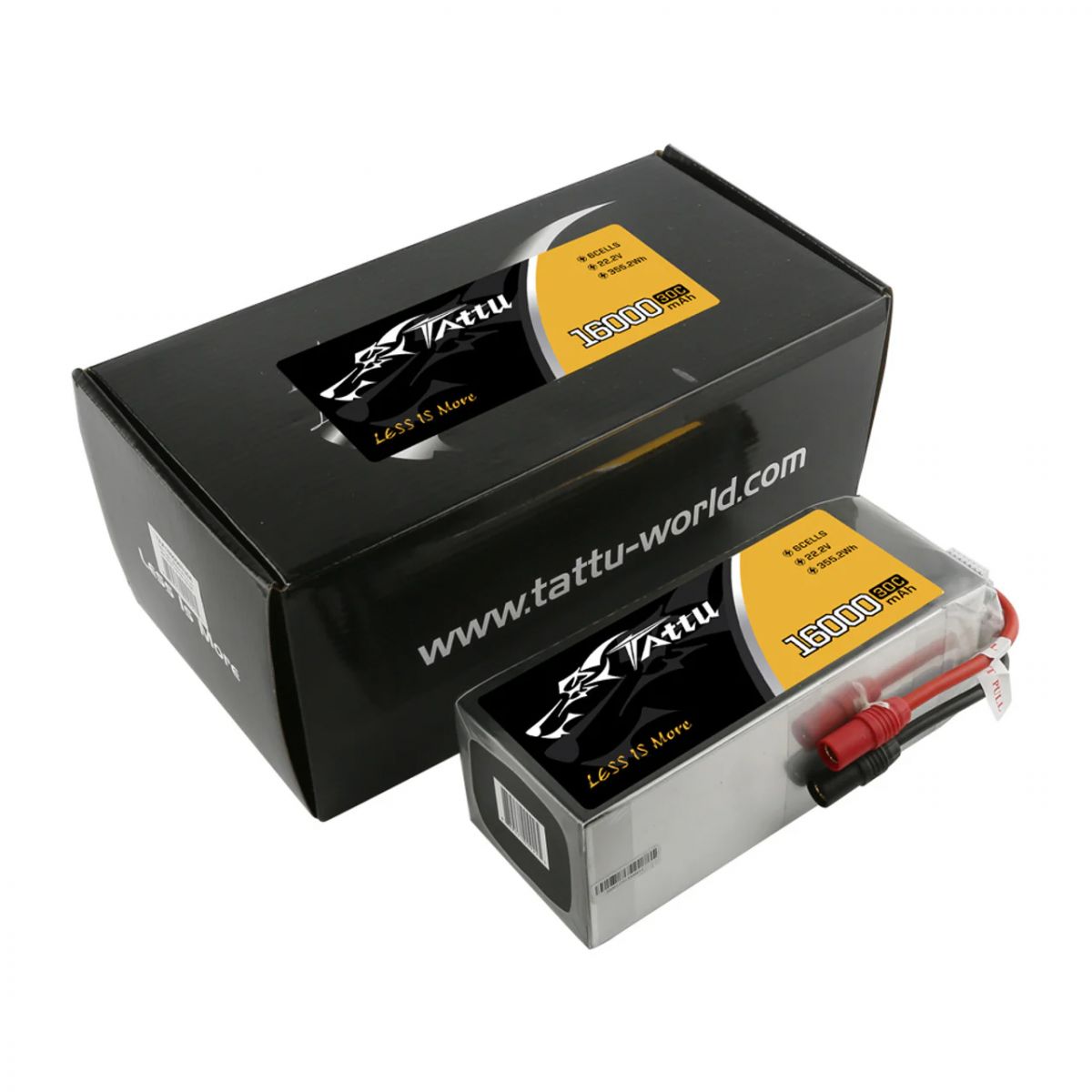 Аккумулятор Tattu 16000mAh 6S 30C 22.2V LiPo с разъёмами AS150+AS150 Plug Аккумулятор Tattu 16000mAh 6S 30C 22.2V LiPo с разъёмами AS150+AS150 Plug