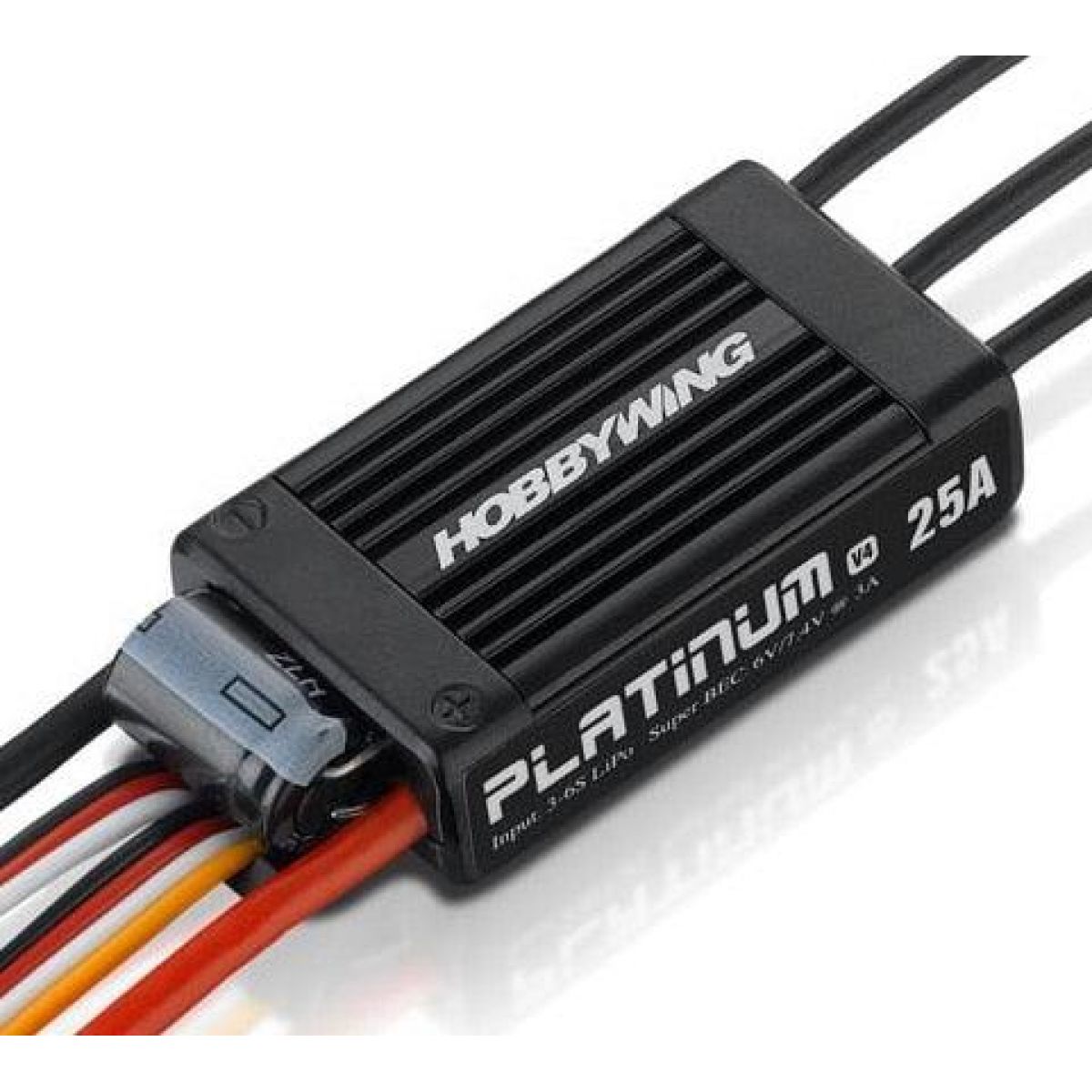 Hobbywing Platinum 25A V4 ESC — бесколлекторный регулятор скорости для FPV, дронов, вертолётов, самолётов Hobbywing Platinum 25A V4 ESC — бесколлекторный регулятор скорости для FPV, дронов, вертолётов, самолётов