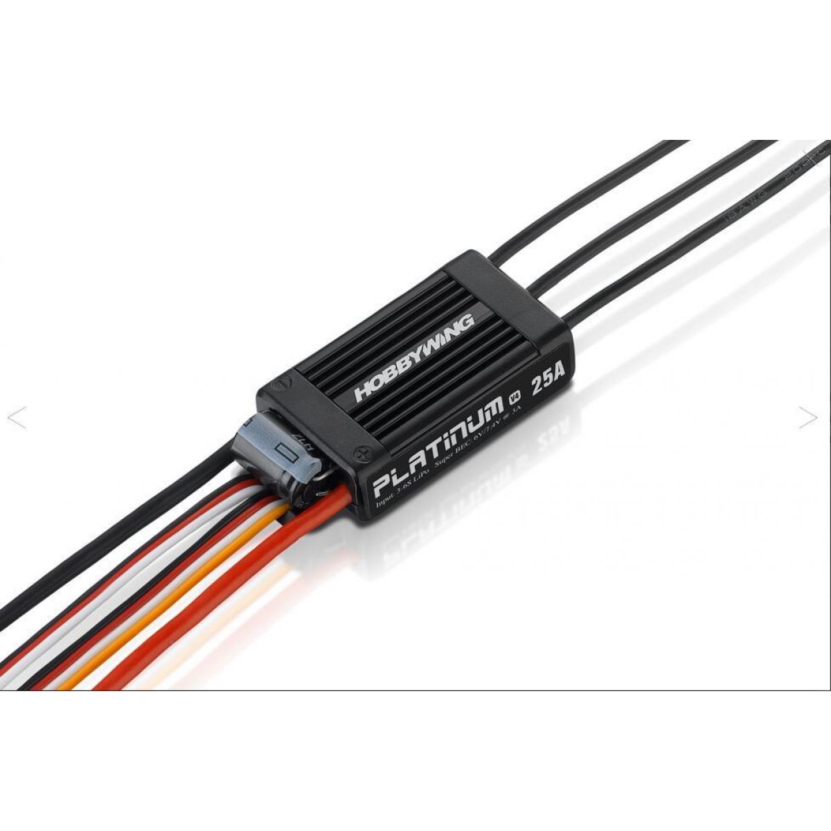 Hobbywing Platinum 25A V4 ESC — бесколлекторный регулятор скорости для FPV, дронов, вертолётов, самолётов Hobbywing Platinum 25A V4 ESC — бесколлекторный регулятор скорости для FPV, дронов, вертолётов, самолётов