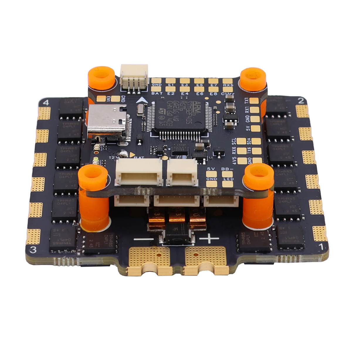 HAKRC 5139 F405 90A стек – 32Bit 4-в-1 90A ESC и полётный контроллер STM32F405, 2–8S HAKRC 5139 F405 90A стек – 32Bit 4-в-1 90A ESC и полётный контроллер STM32F405, 2–8S
