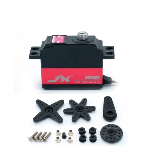 Серво JX PDI-2506MG 4.8В/5.3КГ 6В/6.6КГ 25г, металлические шестерни, для RC 450/500 вертолётов и самолётов