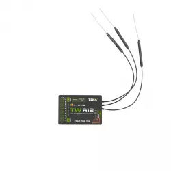 FrSky TW R12 — приёмник с 12 настраиваемыми каналами, 3 антеннами и двойным питанием XT30