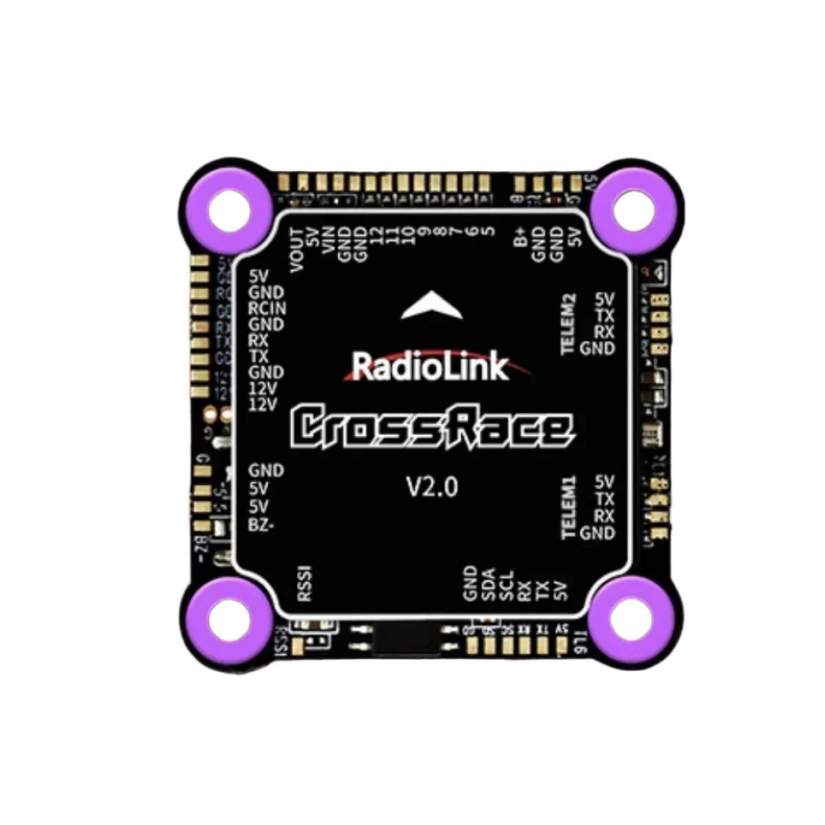 Радиолинк CrossRace V2.0 – 12CH, двойной BEC, OSD, совместим с Betaflight и APM, полётный контроллер Радиолинк CrossRace V2.0 – 12CH, двойной BEC, OSD, совместим с Betaflight и APM, полётный контроллер