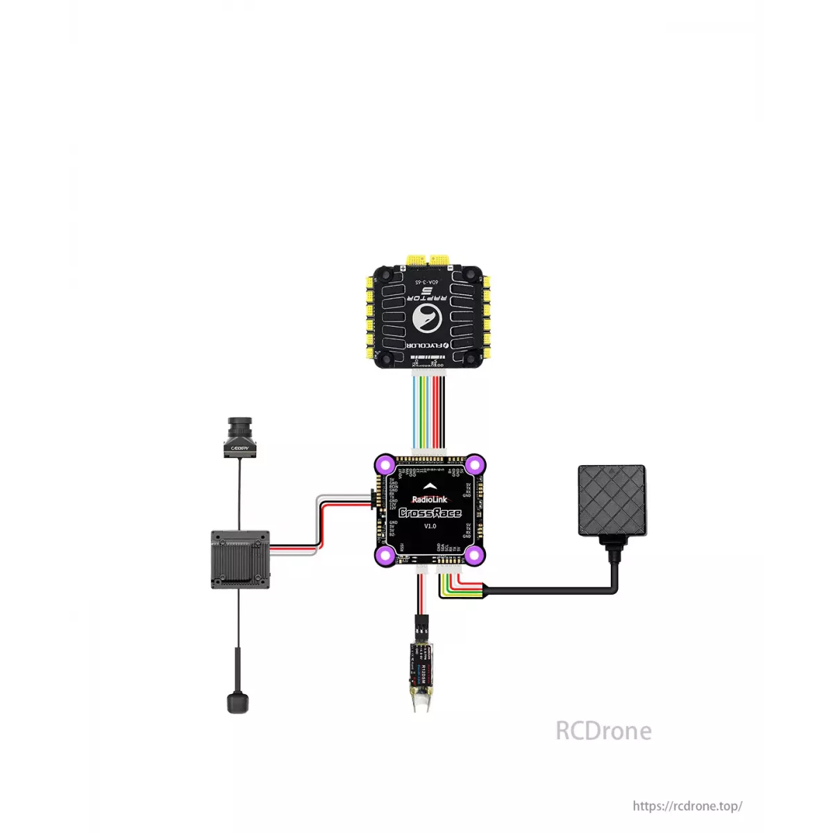 Радиолинк CrossRace V2.0 – 12CH, двойной BEC, OSD, совместим с Betaflight и APM, полётный контроллер Радиолинк CrossRace V2.0 – 12CH, двойной BEC, OSD, совместим с Betaflight и APM, полётный контроллер
