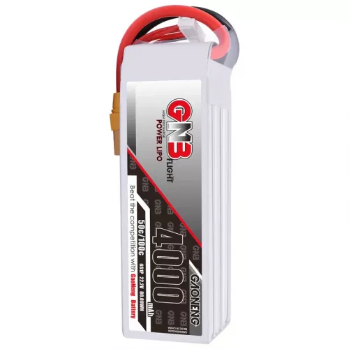 Аккумулятор Gaoneng GNB 6S 22.2V 4000mAh 100C HV Lipo для FPV дрона с разъемом XT60 XT90 T Plug