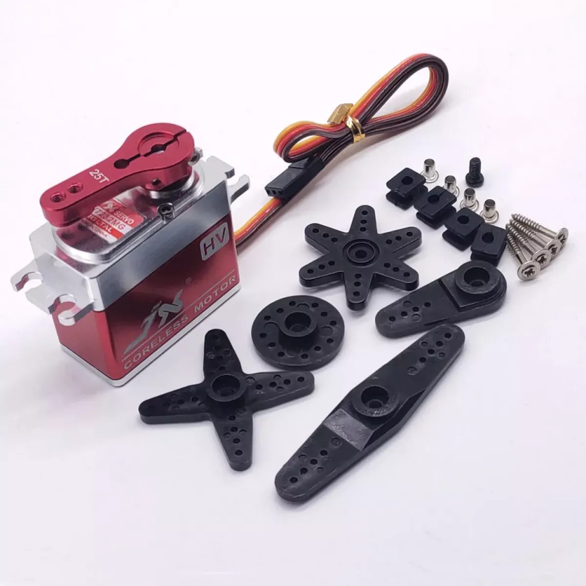 JX Servo HV7232MG — цифровой высокоскоростной сервопривод 32кг, водонепроницаемый, металл, CORELESS JX Servo HV7232MG — цифровой высокоскоростной сервопривод 32кг, водонепроницаемый, металл, CORELESS