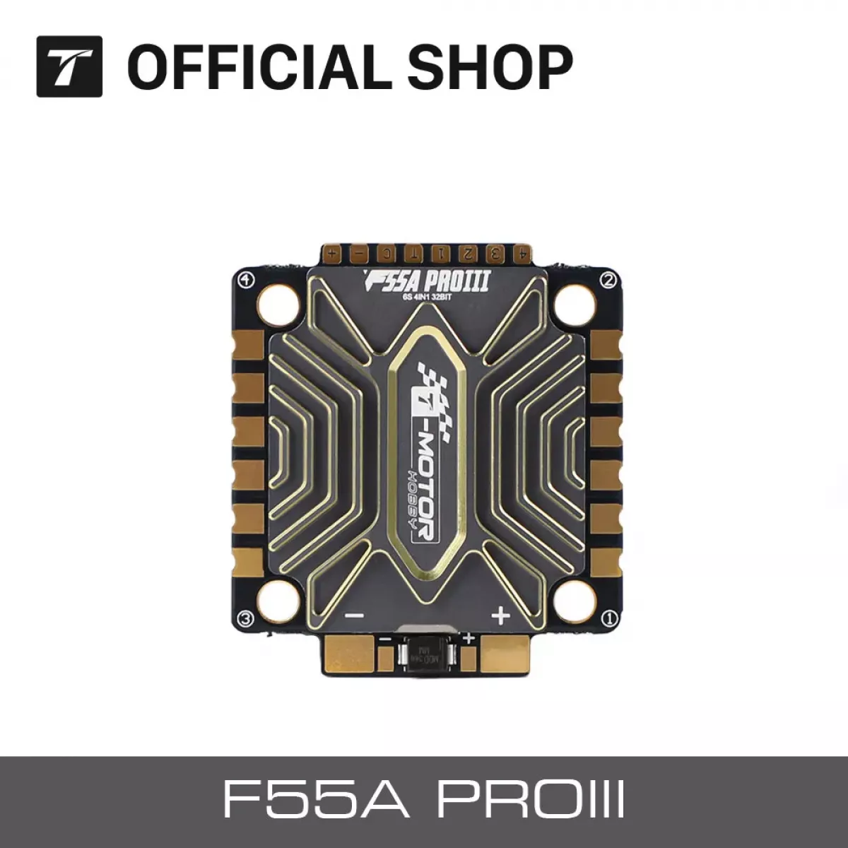 T-MOTOR F55A PROIII 4-в-1 ESC на STM32G071 с поддержкой широкого диапазона PWM T-MOTOR F55A PROIII 4-в-1 ESC на STM32G071 с поддержкой широкого диапазона PWM