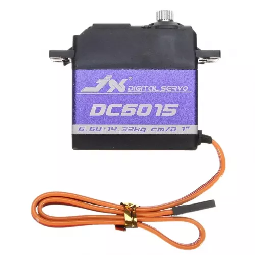 Сервопривод JX DC6015 15кг 0.1сек 6.6В, алюминиевый корпус, металл-шестерни для RC 1/8 1/10