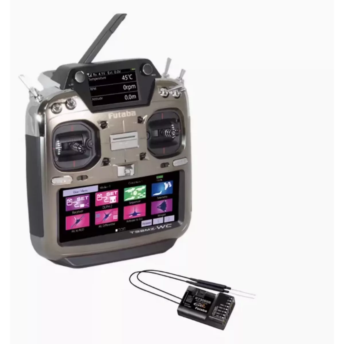 Передатчик Futaba T32MZ WC 26CH с приёмником R7308SB | FASSTest 2.4GHz, двойной дисплей, GPS Передатчик Futaba T32MZ WC 26CH с приёмником R7308SB | FASSTest 2.4GHz, двойной дисплей, GPS