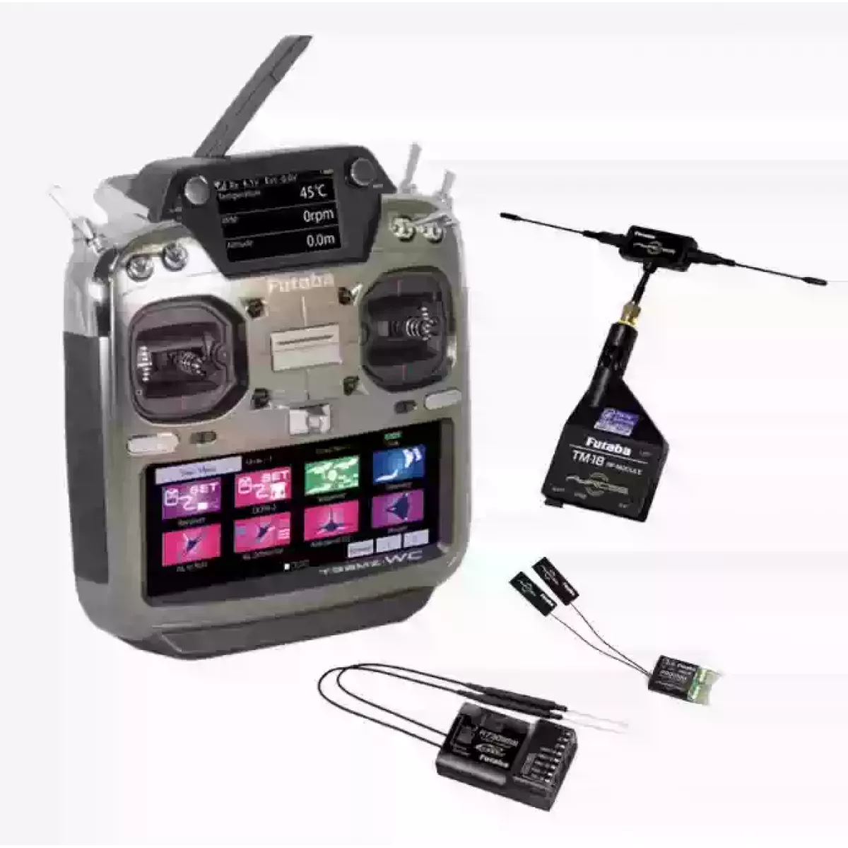 Передатчик Futaba T32MZ WC 26CH с приёмником R7308SB | FASSTest 2.4GHz, двойной дисплей, GPS Передатчик Futaba T32MZ WC 26CH с приёмником R7308SB | FASSTest 2.4GHz, двойной дисплей, GPS