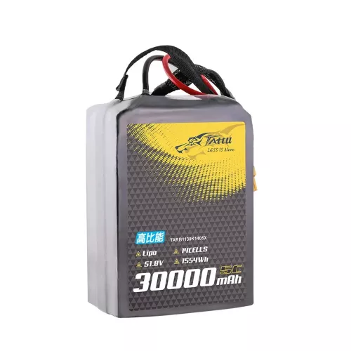 TATTU 51.8В 14S 30000мАч 5C NCM811 полутвёрдый литиевый аккумулятор с AS150U для промышленных БПЛА