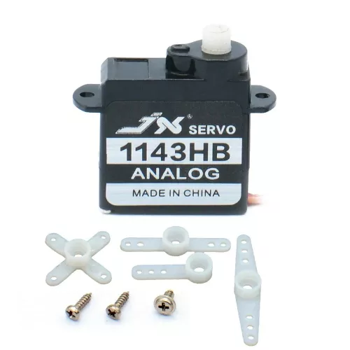 JX Servo PS-1143HB мини серво 4.8-6.0В, 0.55кг, 0.08сек/60°, 3.7г, пластик, JR, для RC моделей