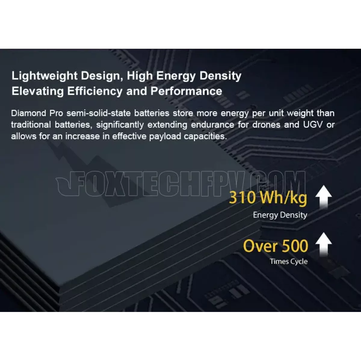 Аккумулятор Li-ion Semi Solid State Diamond Pro 14S 51.8V 310Втч/кг 22000–33000мАч для дрона Аккумулятор Li-ion Semi Solid State Diamond Pro 14S 51.8V 310Втч/кг 22000–33000мАч для дрона