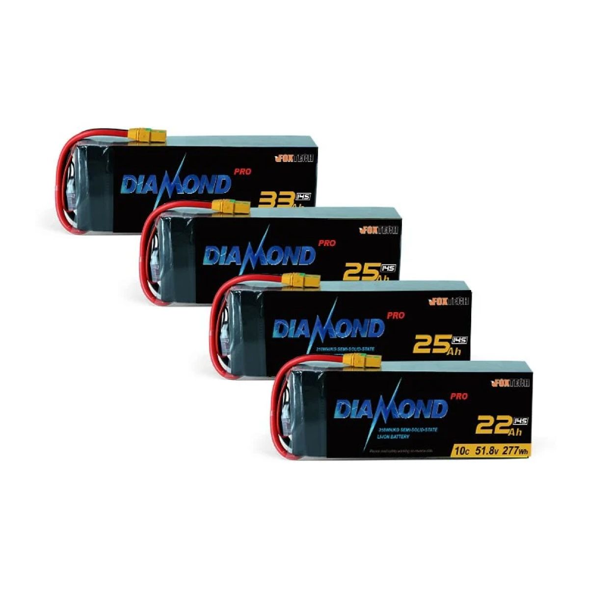 Аккумулятор Li-ion Semi Solid State Diamond Pro 14S 51.8V 310Втч/кг 22000–33000мАч для дрона Аккумулятор Li-ion Semi Solid State Diamond Pro 14S 51.8V 310Втч/кг 22000–33000мАч для дрона